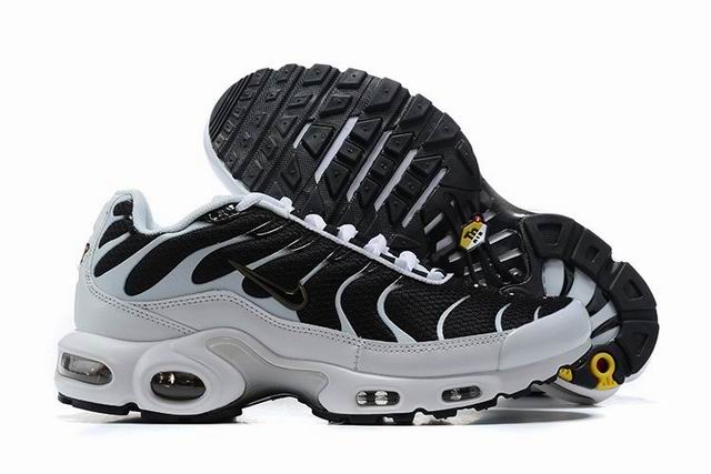 Nike Air Max Plus Tn Men's Running Shoes White Black-29 - Click Image to Close